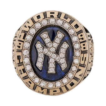 Don Zimmers 1998 New York Yankees World Series Champions Ring With The Original Presentation Box-Player Version! (Zimmer LOA)